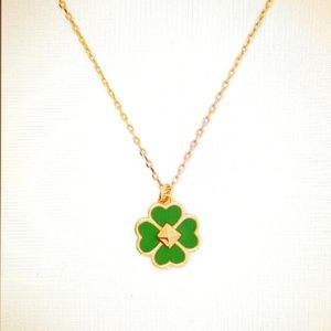 NWT KATE SPADE Spades & Studs Enamel Mini Pendant Necklace